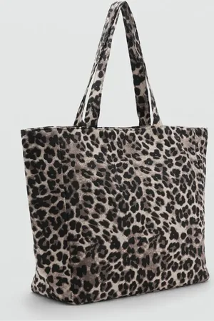 MANGO TEEN Bolso tote animal print Unitalla