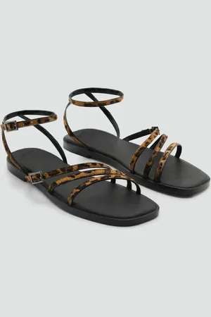 MANGO TEEN Sandalia tiras animal print 2½