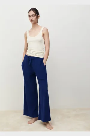MANGO Pantalón algodón rizo