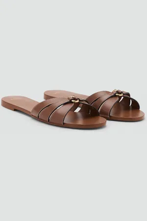 MANGO Sandalia piel tiras 6