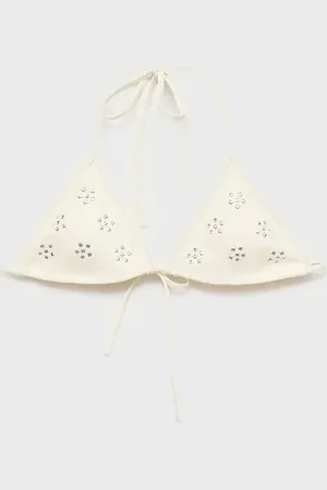 MANGO Top bikini apliques metálicos CH