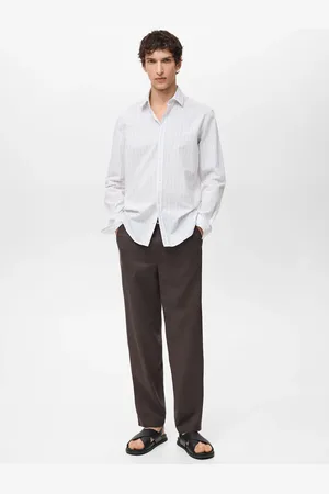 MANGO AN Camisa rayas % algodón regular fit
