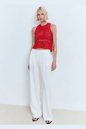 MANGO Top punto crochet