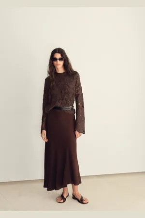 MANGO Jersey crochet flores