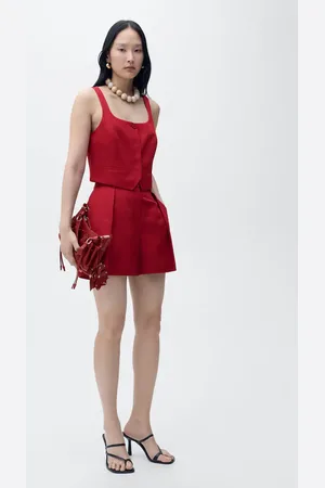 MANGO Chaleco traje mezcla lino CH