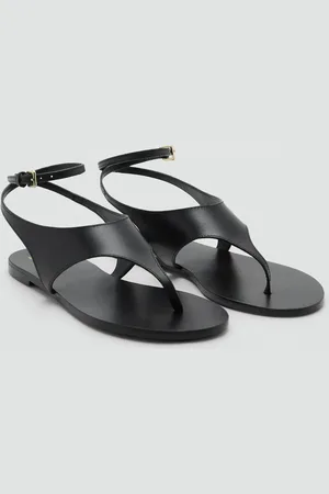 MANGO Sandalia piel tiras 4