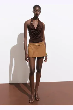 MANGO Ini falda pantalón tablas