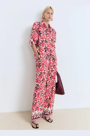 MANGO Camisa algodón estampada