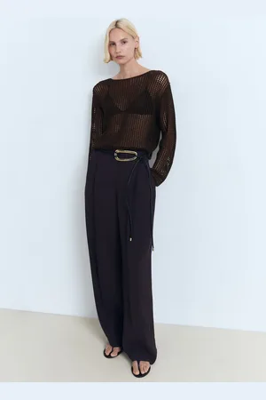 MANGO Jersey crochet manga larga