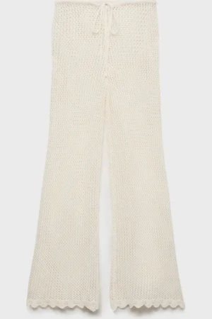 MANGO Pantalón crochet