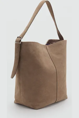 MANGO Bolso shopper piel Unitalla