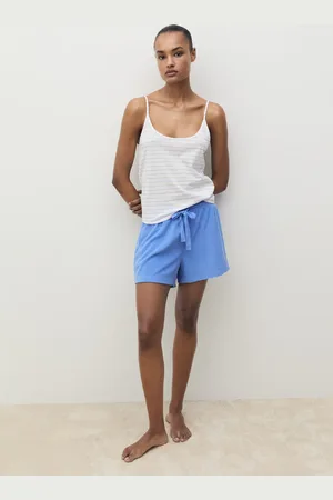 MANGO Top pijama algodón rayas CH