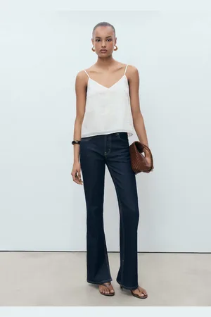 MANGO Top tirantes puntilla