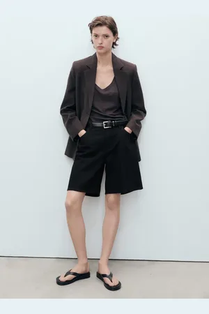 MANGO Bermudas vaqueras tiro alto