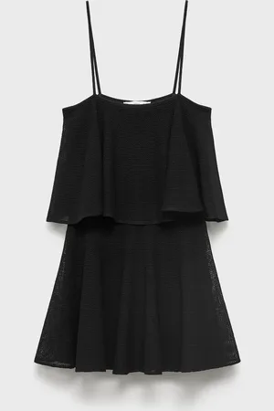 MANGO Vestido punto volante