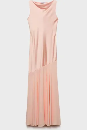 MANGO Vestido combinado corte asimétrico CH