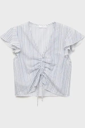 MANGO TEEN Blusa detalle fruncido