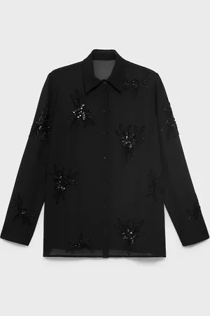 MANGO Camisa bordado pedrería CH