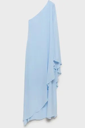 MANGO Vestido asimétrico doble capa