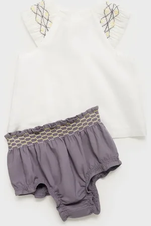 MANGO BABY Blusa algodón bordados meses