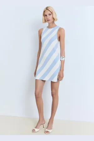 MANGO Vestido punto corto