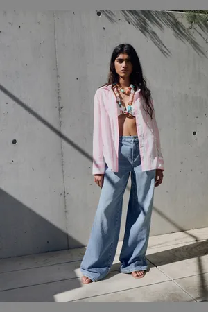 MANGO Jeans wideleg pinzas