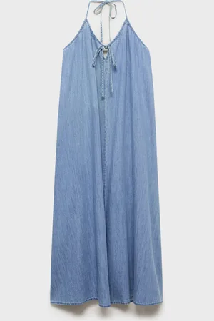 MANGO Vestido vaquero tirantes