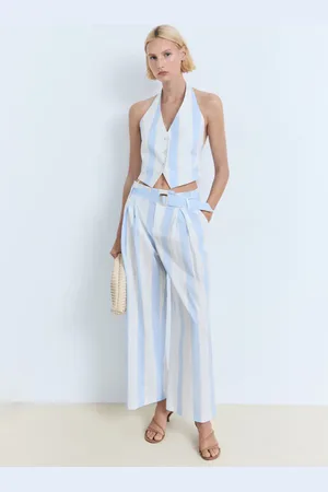 MANGO Chaleco halter rayas