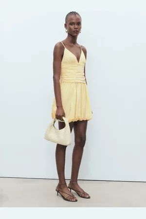 MANGO Vestido corto efecto globo