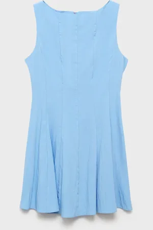 MANGO Vestido corto tablas