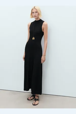 MANGO Vestido punto fino evasé E