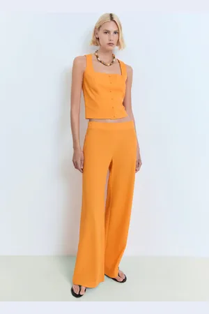 MANGO Pantalón recto fluido CH