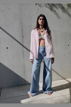 MANGO Camisa algodón rayas