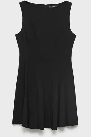 MANGO Vestido corto tablas E