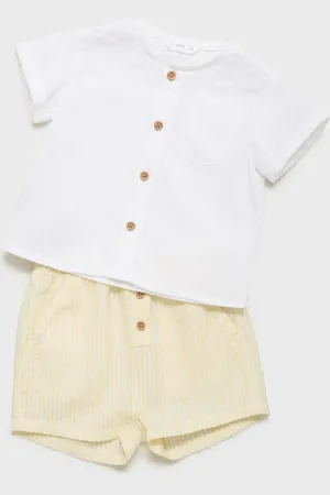 MANGO BABY Camisa algodón textura 2 meses