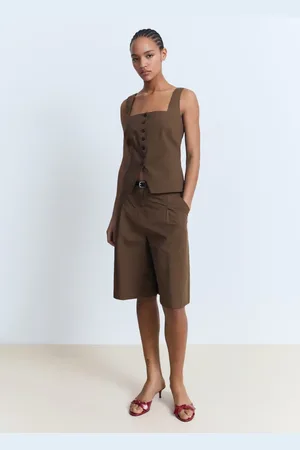 MANGO Chaleco traje algodón
