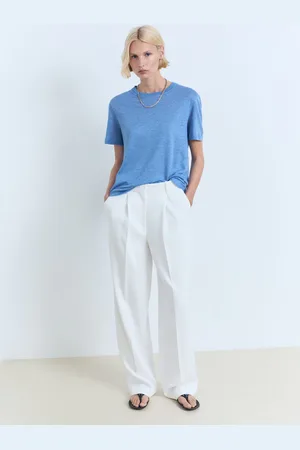 MANGO Camiseta lino manga corta CH