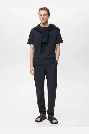 MANGO AN Pantalón slim fit % algodón 4