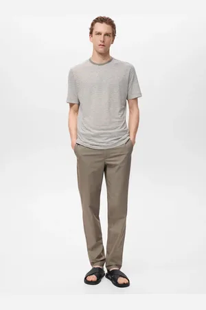 MANGO AN Pantalón slim fit % algodón