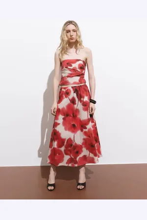 MANGO Top bandeau flores