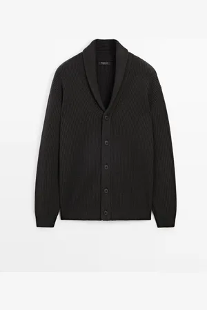 Massimo Dutti Cárdigan Punto Cuello Tipo Chal