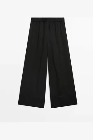 Massimo Dutti Pantalón Wide Satinado