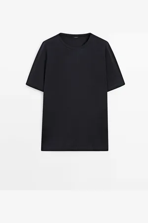Massimo Dutti Camiseta Wide Fit 100% Algodón