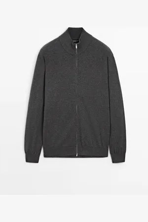 Massimo Dutti Cárdigan Punto Cremallera Con Algodón