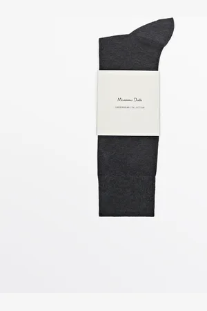 Massimo Dutti Calcetines Largos Mezcla Algodón Mercerizado