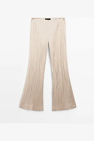 Massimo Dutti Pantalon Flare Fit Fluido