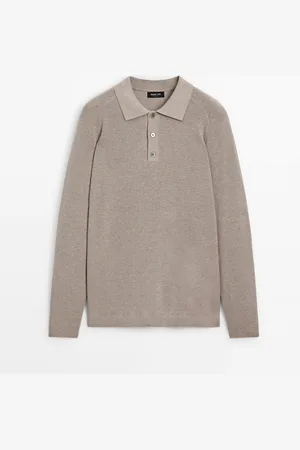 Massimo Dutti Jersey Punto Cuello Polo Canalé
