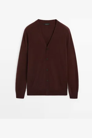 Massimo Dutti Cárdigan Punto Mezcla Lana