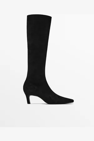 Massimo Dutti Bota Tacón Elástica