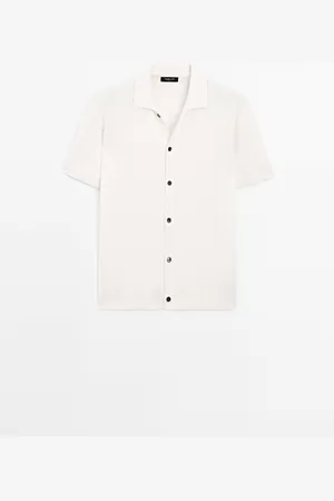 Massimo Dutti Cárdigan Punto Manga Corta Botones
